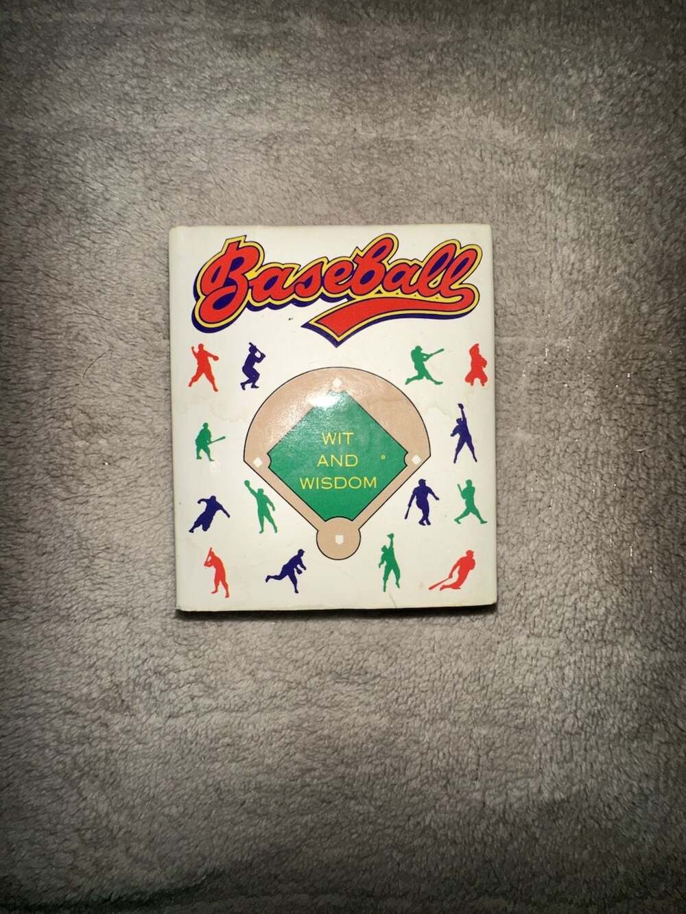 Vintage 1992 Baseball Wit and Wisdom Running Press Miniature Edition Mini Book